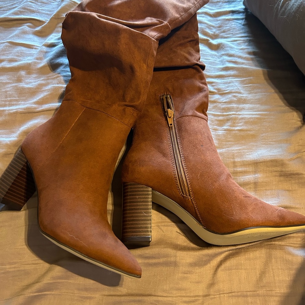 Fiona Suede boots rust